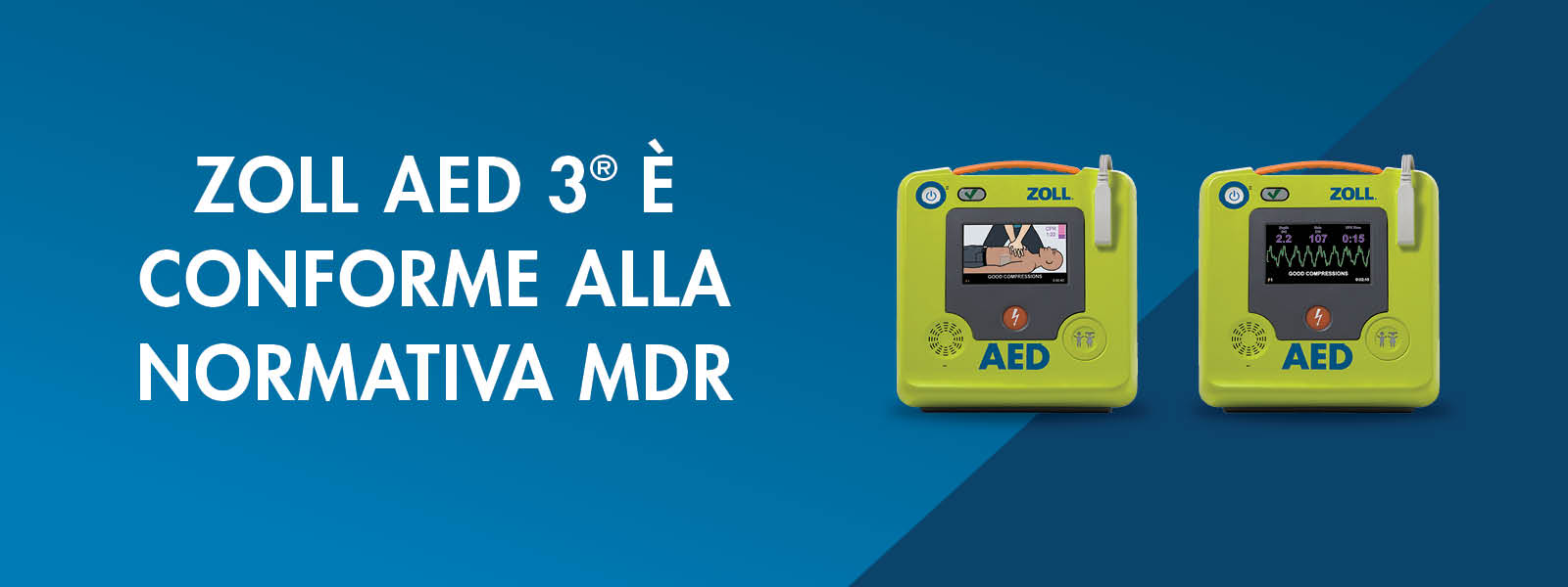 Il defibrillatore AED 3 approvato conforme alla direttiva MDR!